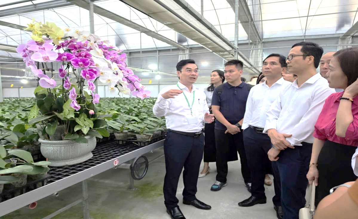 TRUNG TÂM NGHIÊN CỨU VÀ PHÁT TRIỂN HOA, CÂY CẢNH, HỌC VIỆN NÔNG NGHIỆP VIỆT NAM ĐÓN ĐOÀN ĐẠI BIỂU THAM QUAN, KHẢO SÁT XÂY DỰNG CHƯƠNG TRÌNH GIÁO DỤC TRẢI NGHIỆM, STEM VÀ HƯỚNG NGHIỆP